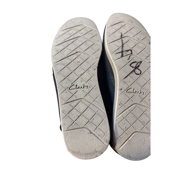 Clarks Wallabee Blue Leather Suede Lace-Up Shoes Mens Size 8.5 Casual Comfortabl - Picture 5 of 7